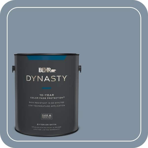 BEHR DYNASTY 1 gal. #PPU14-06 Coastal Vista Satin Enamel Exterior Stain-Blocking Paint & Primer