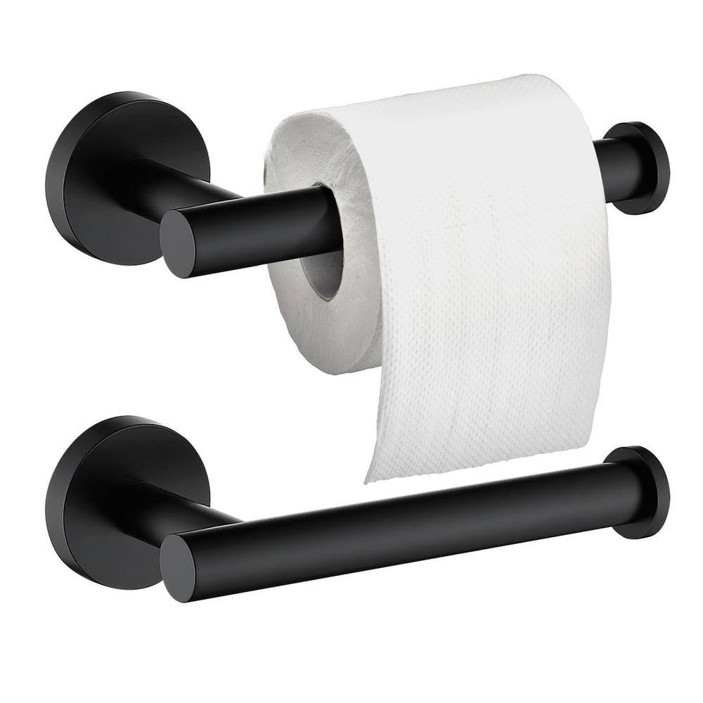 Wall-Mount Single Post Toilet Paper Holder in Matte Black 2-Pack price history on PriceWatchPro