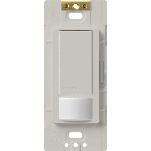 Lutron Maestro Vacancy-Only Sensor Switch, 2 Amp/Single-Pole, No Neutral Required, Palladium (MS-VPS2-PD)