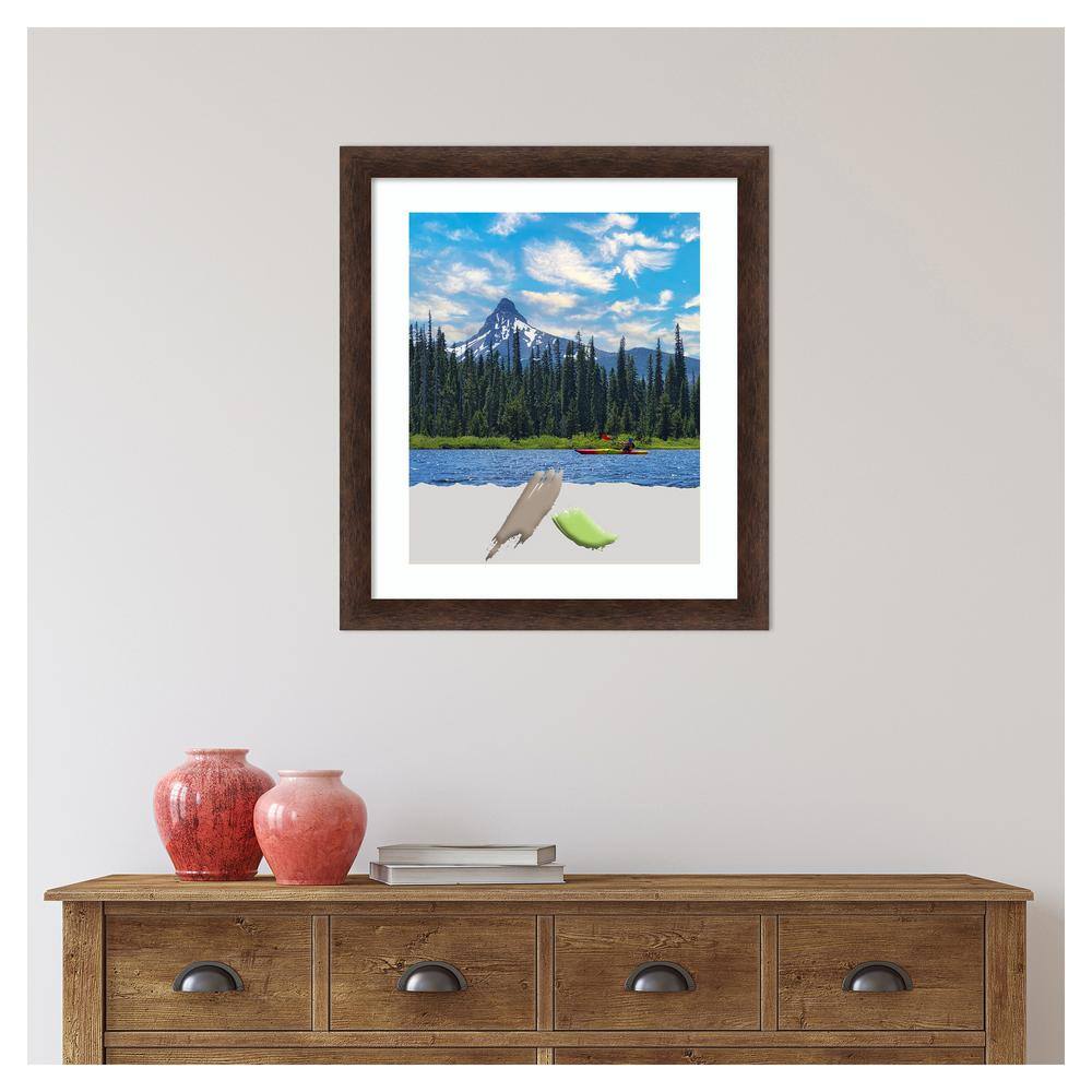 Warm Walnut Narrow Wood Picture Frame 16"x20"
