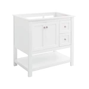 Manchester 36 in. W Bathroom Vanity Cabinet Only in White