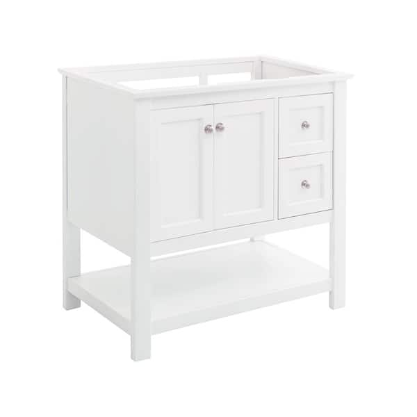 Manchester 36 in. W Bathroom Vanity Cabinet Only in White