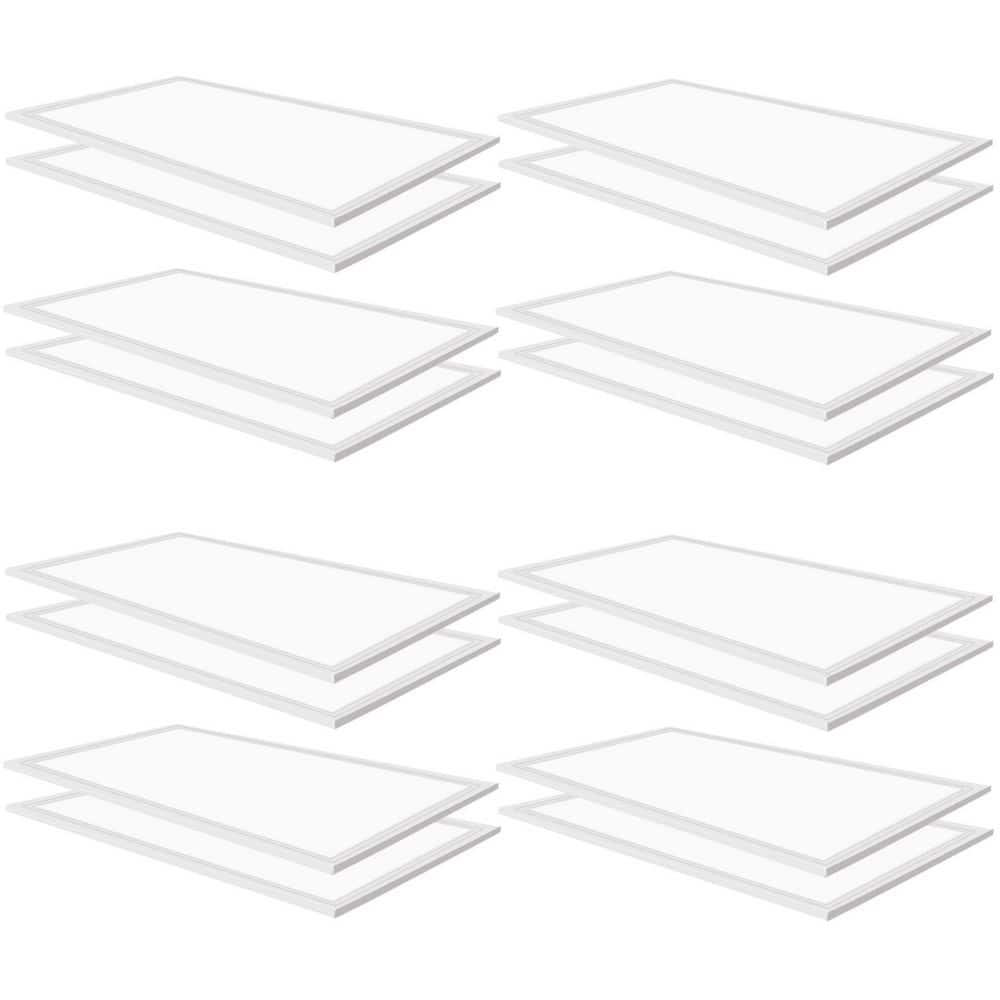 2 ft. x 4 ft. 7800 Lumens Integrated LED Panel Light, 5000K White Color, 23.75 in. x 47.75 in. Dimension (16-Pack) price history on PriceWatchPro