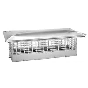 13 in. x 24 in. Adjustable Stainless Steel Chimney Cap