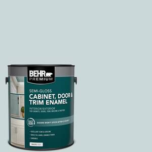 1 gal. #PPU13-16 Offshore Mist Semi-Gloss Enamel Interior/Exterior Cabinet, Door & Trim Paint