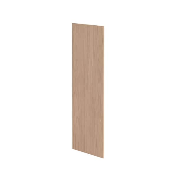 Hampton Bay Sinclair 11.25 in. W x 0.25 in. D x 30 in. H Wall Flush End Panel in Shaker Light Oak