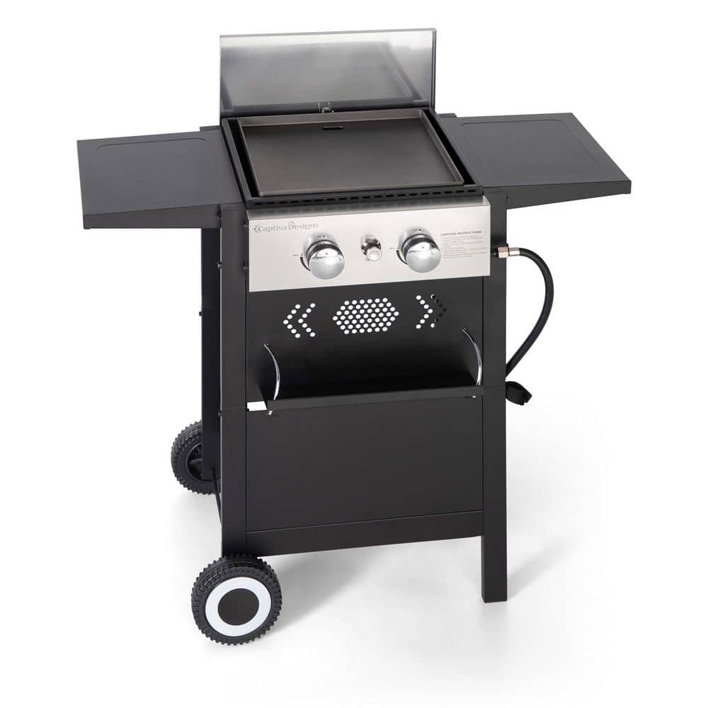 2 Burner Propane Flat Top Gas Grill and Griddle Combo in Black price history on PriceWatchPro