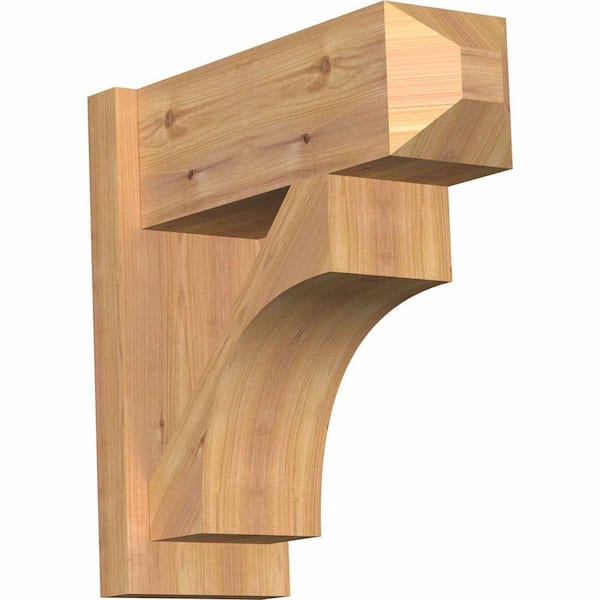 Ekena Millwork 8 in. x 20 in. x 20 in. Western Red Cedar Westlake Craftsman Smooth Outlooker