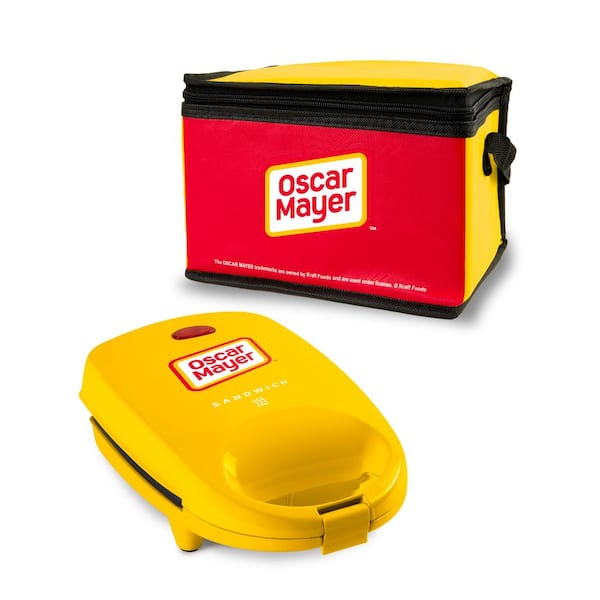 Red/Yellow Sandwich Maker with Beverage Cooler Bag