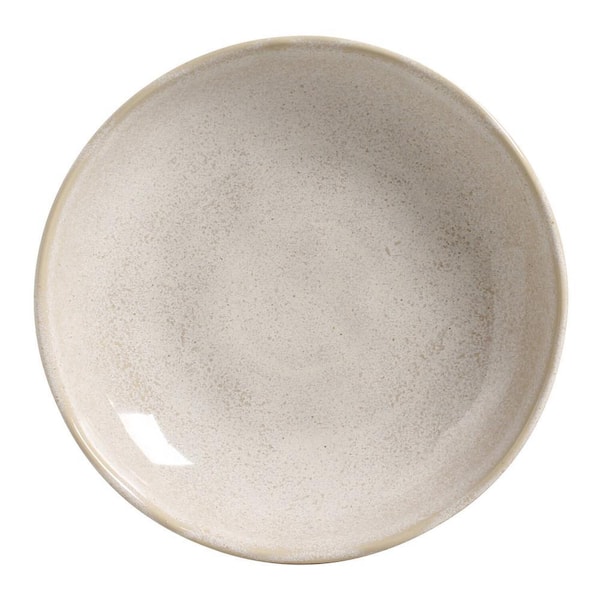 35.66 fl. oz. Latte Beige Stoneware Pasta Bowl (Set of 6)