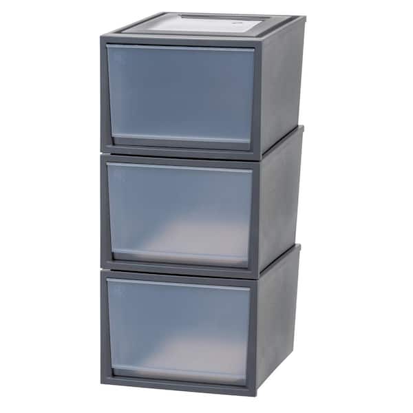 Life Story Classic 3 Shelf Storage Organizer Plastic Drawers, Gray (2-Pack)  2 x DRW3-M-GREY - The Home Depot