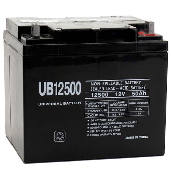 UPG 12-Volt 50 Ah L2 Terminal Sealed Lead Acid (SLA) AGM Rechargeable Battery
