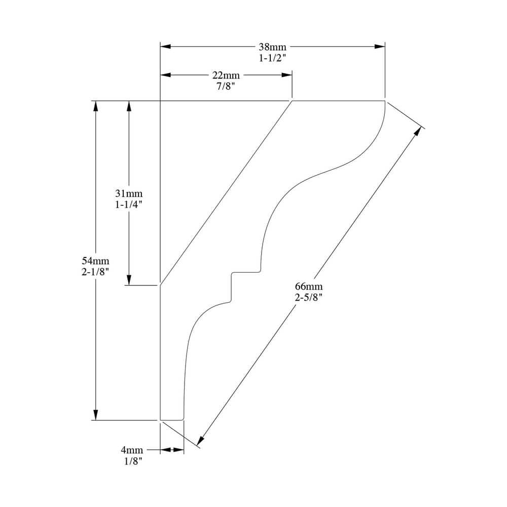 White Polystyrene Crown Moulding for Ceiling and Wall