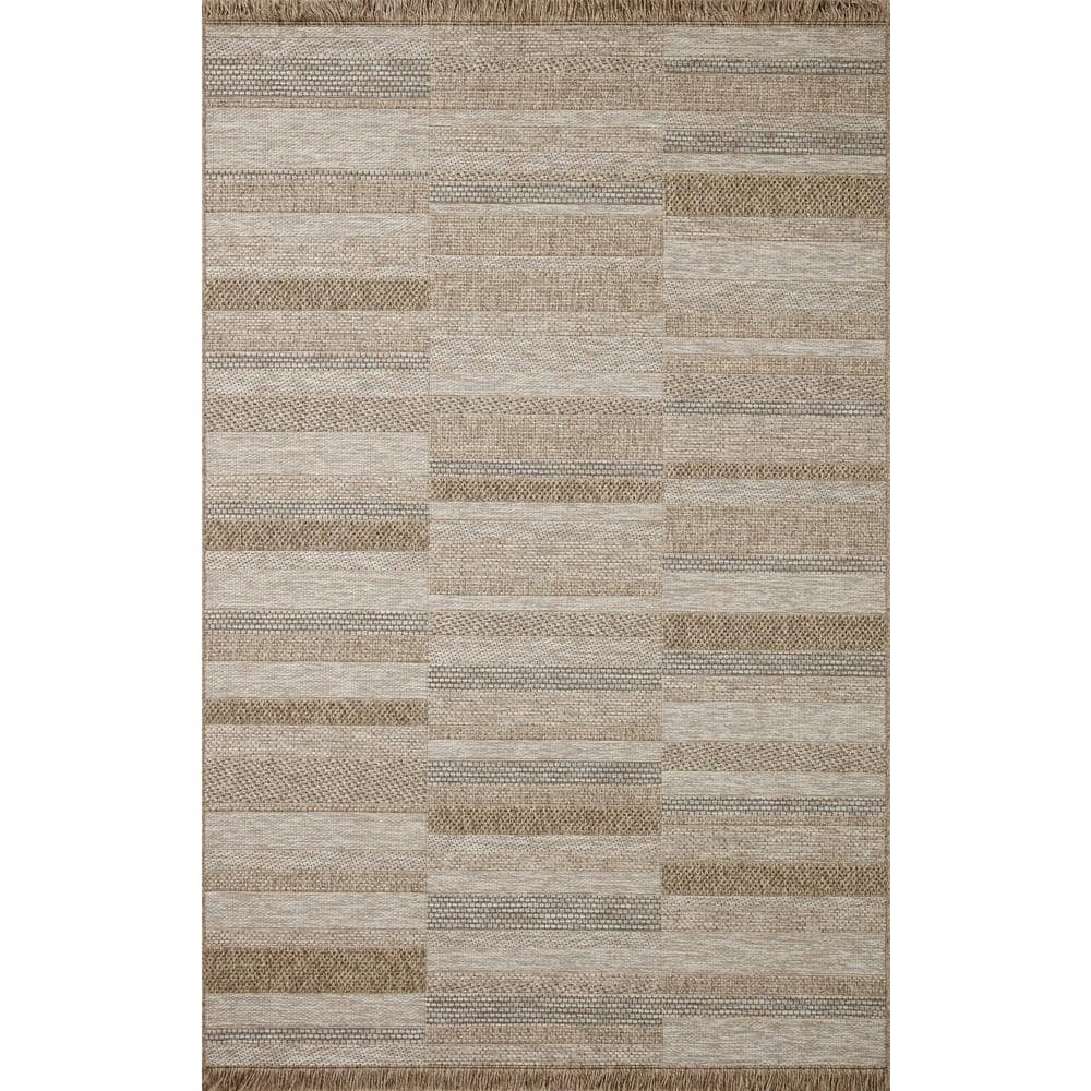 Dawn 8 ft. 10 in. x 12 ft. 2 in. Natural Stripe Indoor/Outdoor Area Rug price history on PriceWatchPro