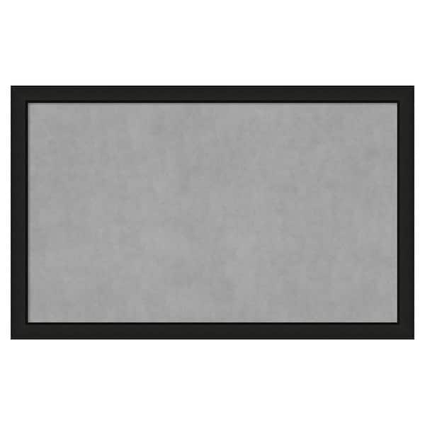 Amanti Art Midnight Black Narrow 43 in. x 27 in Framed Magnetic Board