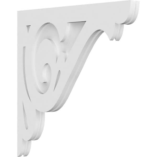 Ekena Millwork 1-7/8 in. x 22 in. x 22 in. PVC Bordeaux Corbel