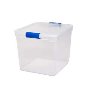 31 qt. Latching Clear Storage Box (4-Pack)