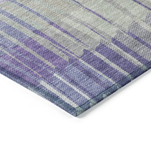 Chantille Machine Washable Indoor/Outdoor Abstract ACN2271 Lavender 9 ft. x 12 ft. Area Rug