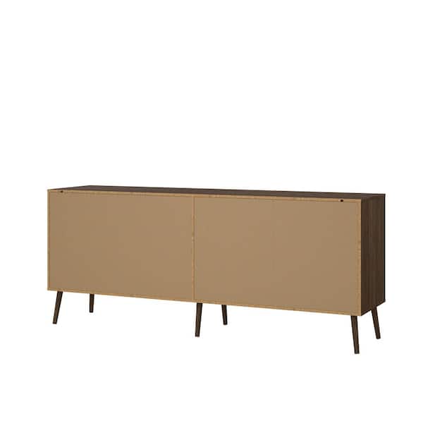 Tvilum Tone Mocha Oak 8 Drawer 77.05 in. W Double Dresser