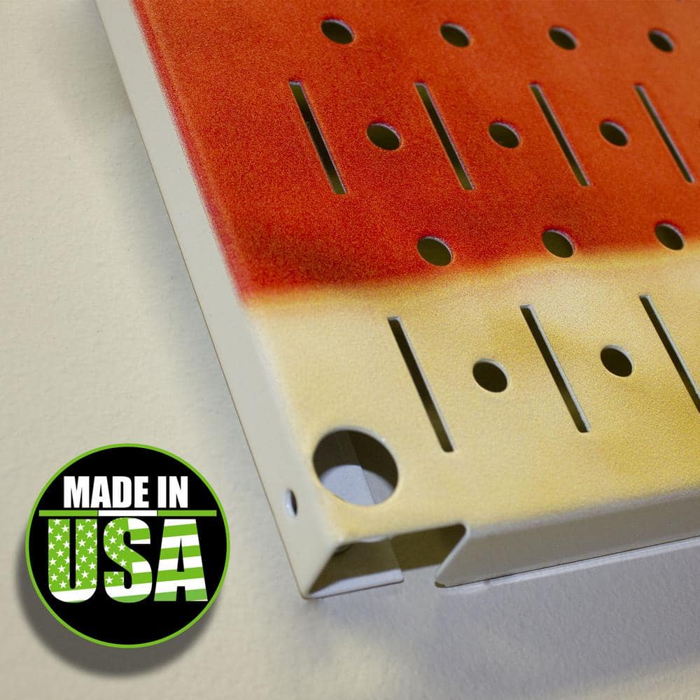 HangTime HWC13032 32 in. H x 48 in. W Reclaimed wood Design Metal Pegboard 3 Panel Set 32 in. H x 48 in. W Reclaimed wood Design Metal Pegboard 3 Panel Set - 1