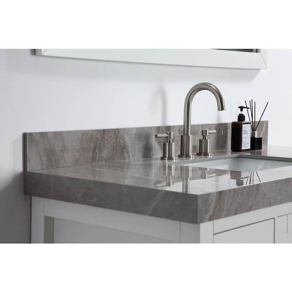 RoomyLife 49 in. W x 22 in. D Ceramic Porcelain Contemporary