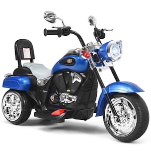 3 Wheel Kids Ride On Motorcycle 6-Volt Battery Powered Electric Toy Blue