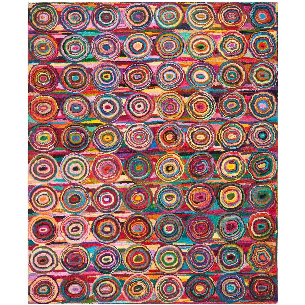 Nantucket Pink/Multi 8 ft. x 10 ft. Geometric Area Rug price history on PriceWatchPro