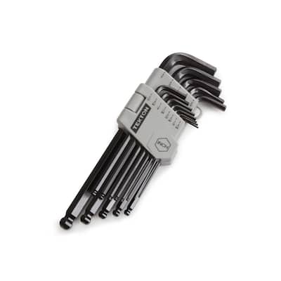 3/64-3/8 in. Long Arm Ball End Hex Key Wrench Set (13-Piece)