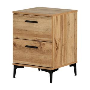Musehomeinc Mid Century Solid Wood 3 Drawer Dresser for Bedroom 3 Tier Storage Organizer ,stylish Dressers for Living Room - Walnut