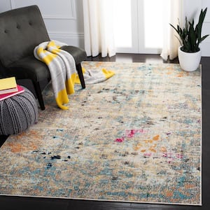 Madison Gray/Gold 8 ft. x 10 ft. Abstract Area Rug