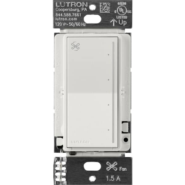 Lutron Sunnata Touch Fan Control, 4-Speed, 1.5 Amp/Single-Pole, Lunar Gray (ST-FSQ-N-LG)