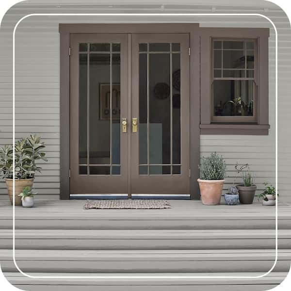 BEHR PREMIUM - 1 gal. #HRT-22 Solid Concrete Low-Lustre Enamel Int./Ext. Porch & Patio Floor Paint with Heat-Reducing Technology