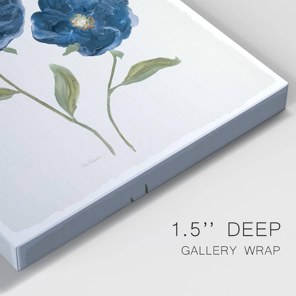 Blue Poppies Hand-Stretched Canvas Art Print
