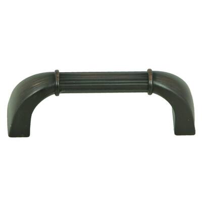 Athens 3 in. Center-to-Center Oil Rubbed Bronze Bar Cabinet Pull