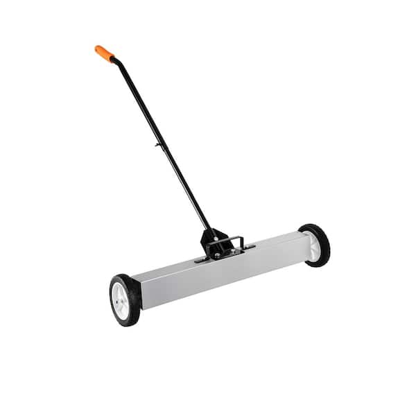 36 in Rolling Magnetic Sweeper Manual Floor Sweeper Heavy Duty with Quick Release 50 lbs. Capacity