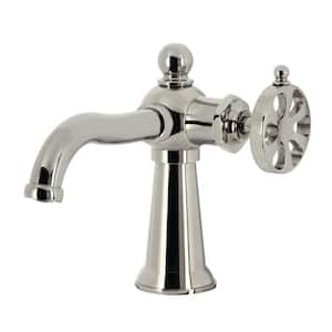 Belknap Single-Handle Single Hole Bathroom Faucet with Push Pop-Up in Polished Nickel