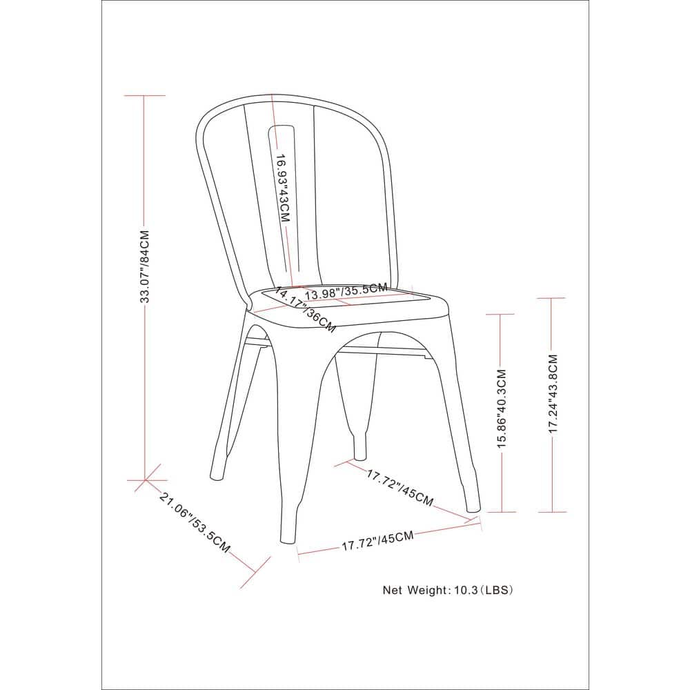 Distressed White Metal Upholstered High Slat Side Chair