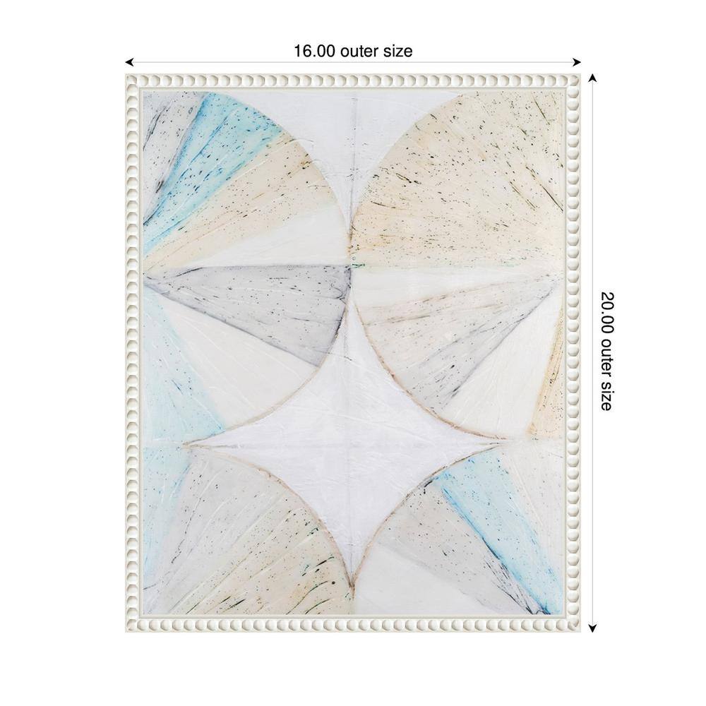 Vanna Lam Abstract Geometric Canvas Art in White Frame