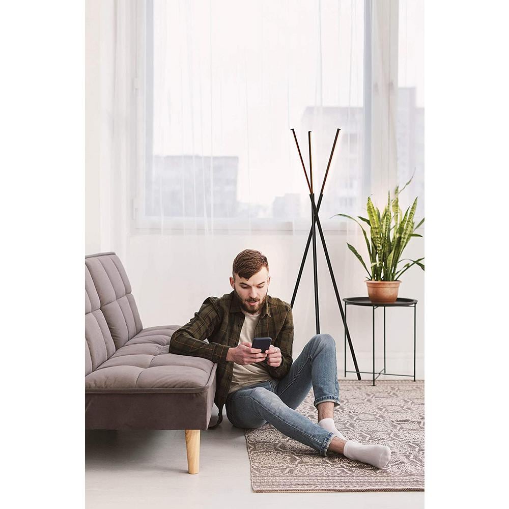 Modern Black 60" LED Tripod Floor Lamp with Energy Star