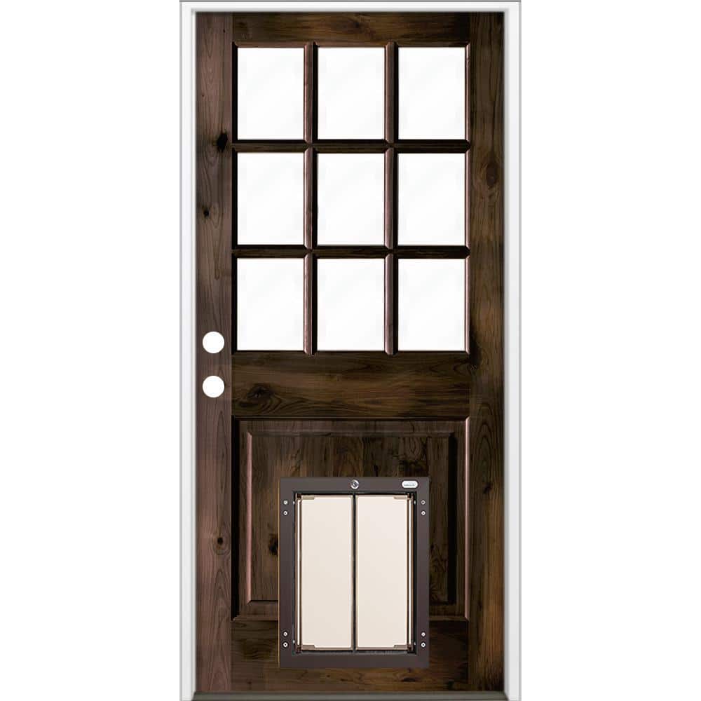 Reviews for Krosswood Doors 36 in. x 80 in. RightHand 9 Lite Clear
