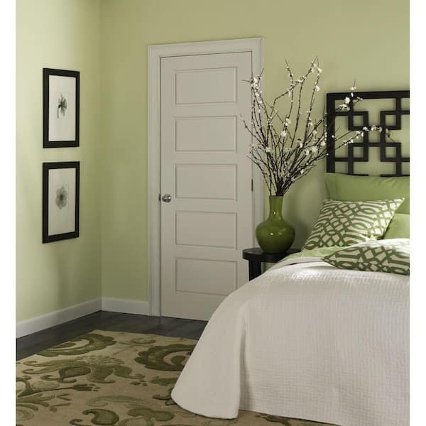 Riverside Smooth 5-Panel Equal Hollow Core Primed Composite Interior Door Slab