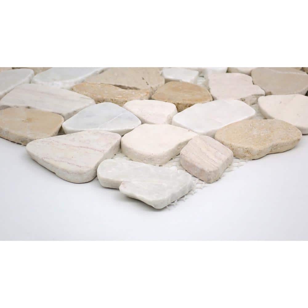 Summer Pebble Stone 12x12 Natural Mosaic Tile