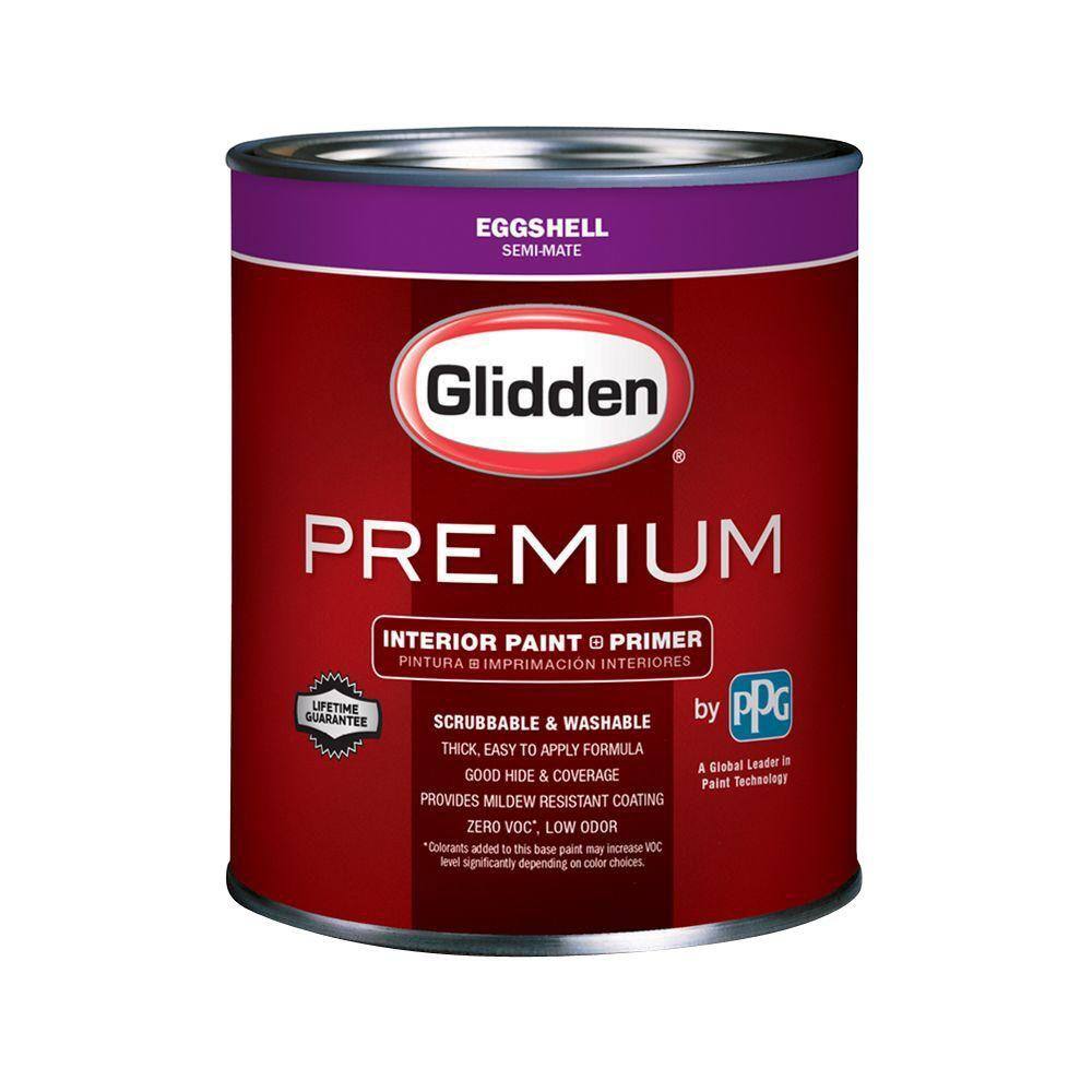 Glidden Premium 1 qt. Base 3 Eggshell Interior Paint GLN6013N04 The