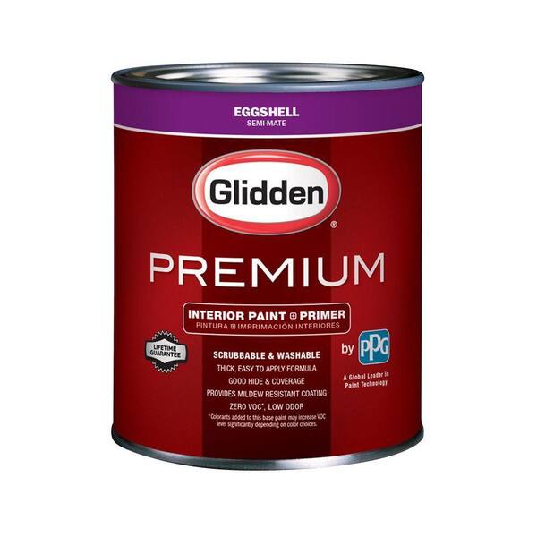 Glidden Premium 1 qt. Base 3 Eggshell Interior Paint GLN6013N04 The