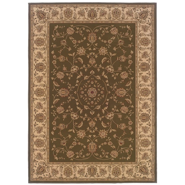 Kurdamir Rockland Green 5 ft. 3 in. x 7 ft. 7 in. Area Rug