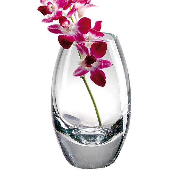 HomeRoots Charlie Clear Crystal Table Vase