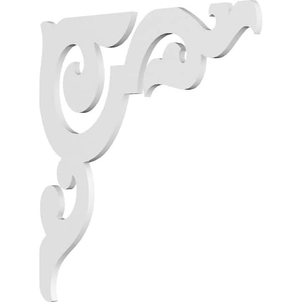 Ekena Millwork 5/8 in. W x 18 in. H x 18 in. D PVC Sellek Bracket