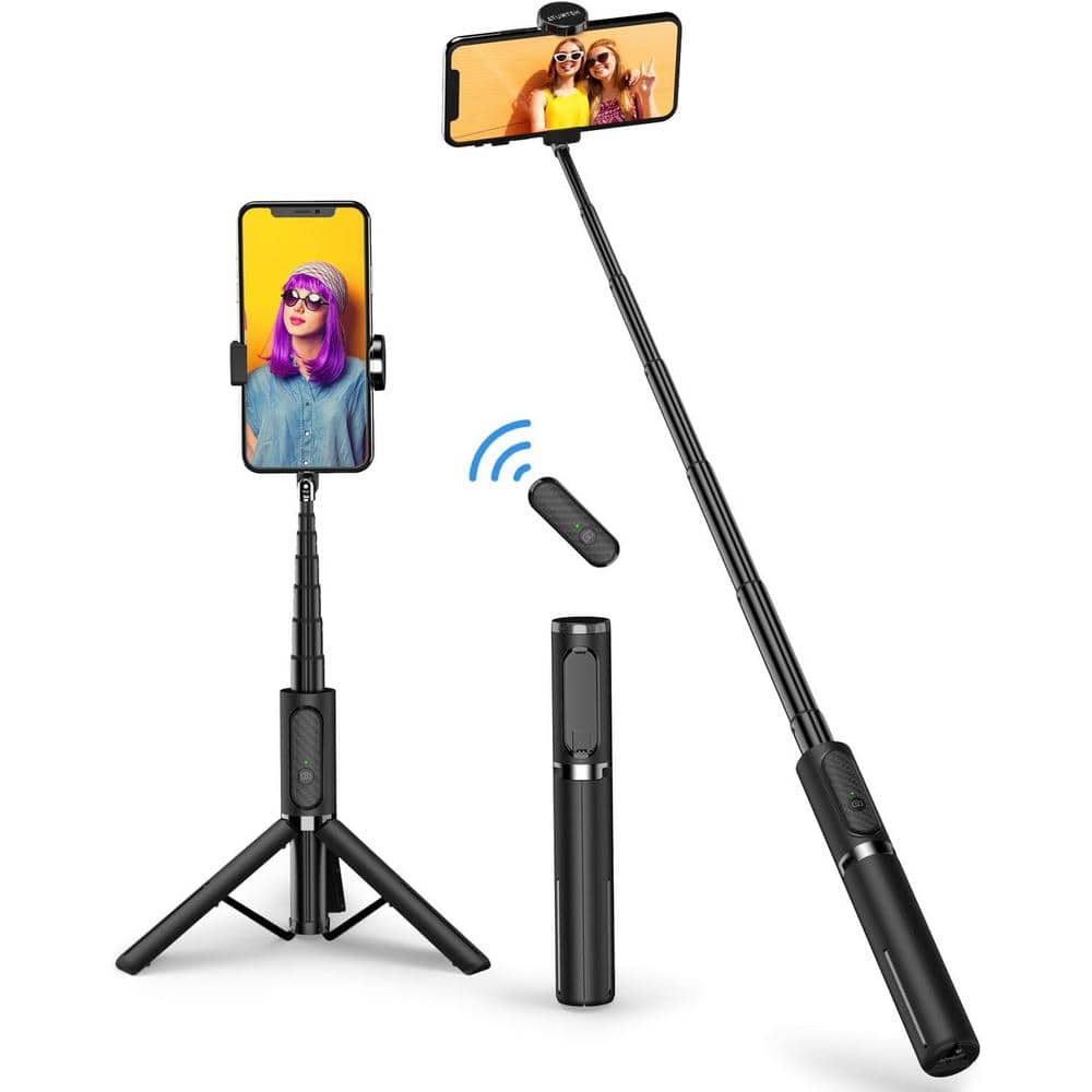 3in1 Selfie Stick Tripod Aluminum with Bluetooth, Wireless Remote and Tripo
