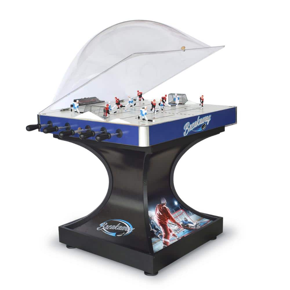 Breakaway 45" Blue Polycarbonate Dome Hockey Table with LED Scoring
