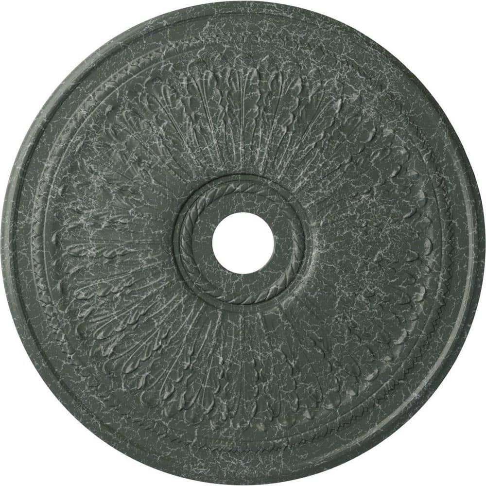 "1"" x 29-1/8"" x 29-1/8"" Polyurethane Oakleaf Ceiling Medallion, Athenian Green Crackle" price history on PriceWatchPro